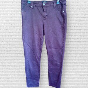 Women's Buffalo by David Bitton SUPER SOFT Burgundy Stretch Skinny Jeans Size 12